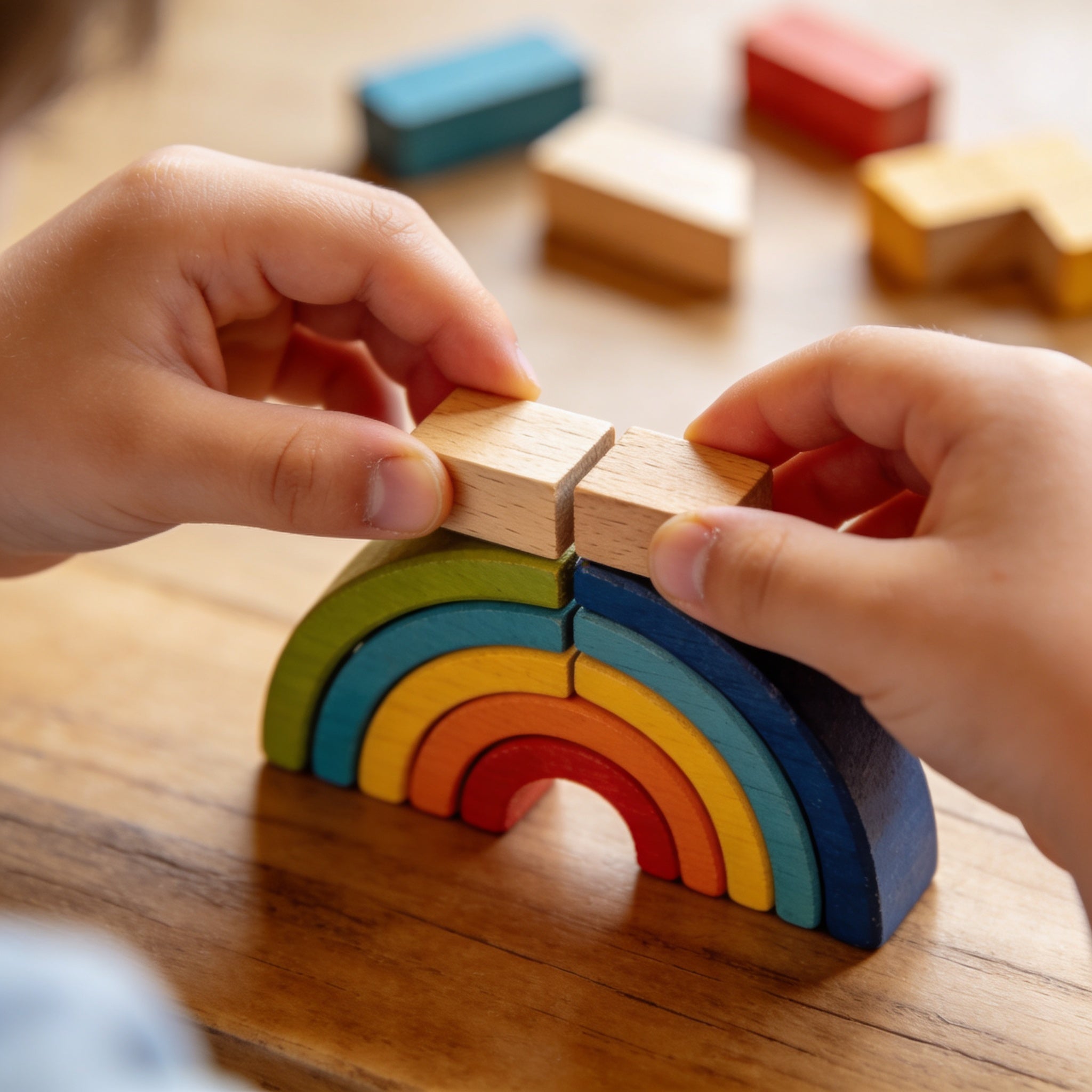 Torres de Encaje y Bloques Apilables de Madera Inspirados en Montessori: Imprescindibles para la Motricidad y Lógica de tu Hijo en 2026