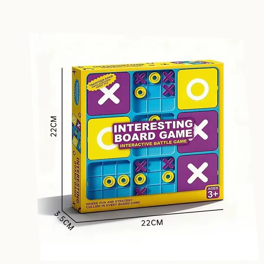 Tres en Raya de Nueve Cuadrados - Juego Educativo de Lógica - Para Niños y Niñas - Regalo Ideal para Navidad y Cumpleaños